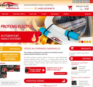 Samohas   →<p>Stránky jsou představením revolučních automatických hasicích systémů PROTENG (FM200) a ELIDE FIRE. Na těchto...  